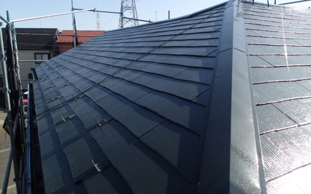 屋根中塗り・上塗り