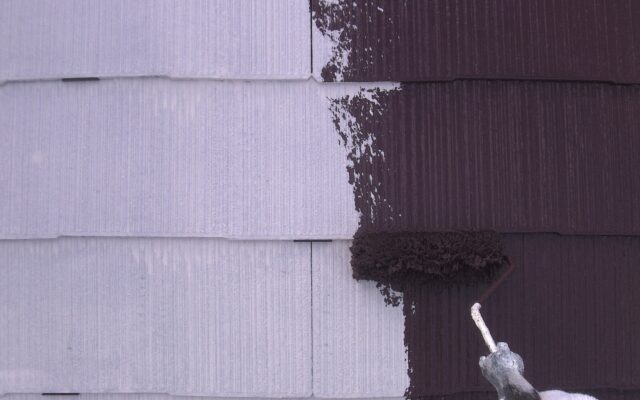 屋根下塗り・中塗り